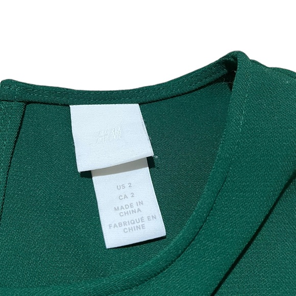 H&M Green Long Sleeve Lace Dress | Women's 2 - Picture 4 of 5